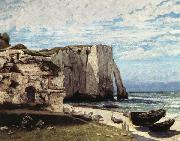 Gustave Courbet La Cote a Etretat apres la tempete oil painting artist